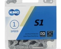 KMC S1 Wide RB 1sp Ketting-Mat Zilver